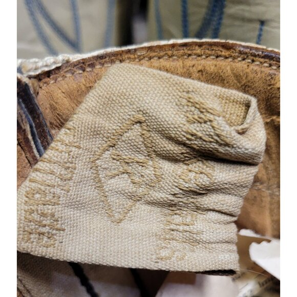 Kirkendall PeeWee Cowboy Western Boots Vintage 40s 50s Black Cutout Stars Mens 9 - Picture 13 of 14